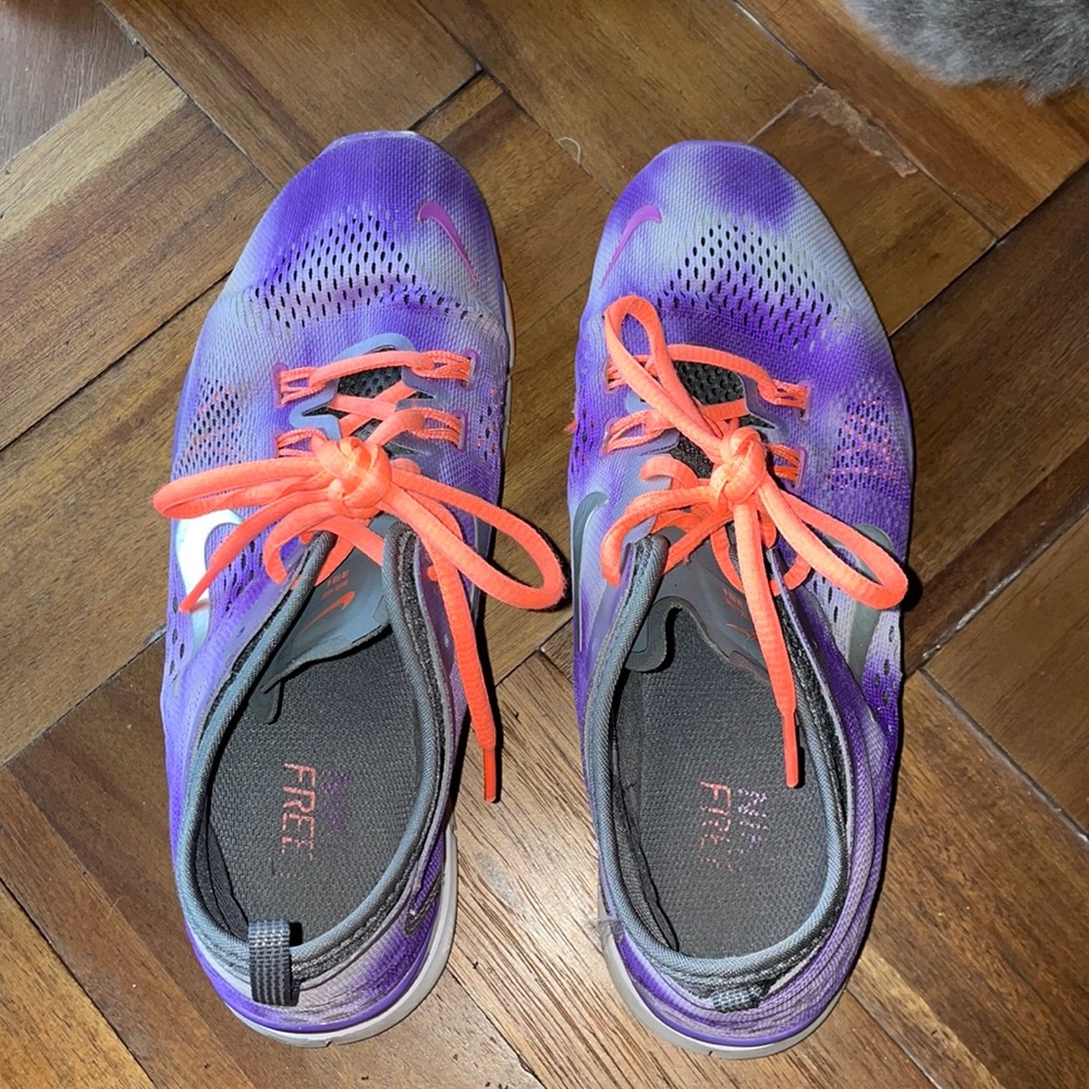 Purple Nike shoes